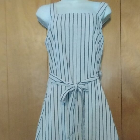 And I Women's Small Wide Strap Striped Mini Wrap Dress Multi-Colored - Picture 2 of 5